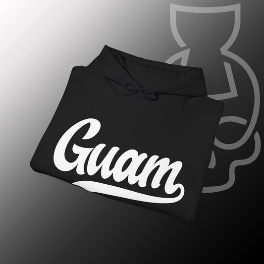 Guam Black Hooded Sweatshirt